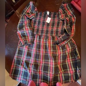 J crew factory holiday plain dress